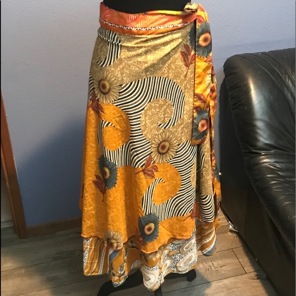 Other - Boho Kariza dress skirt cape top wrap O/S